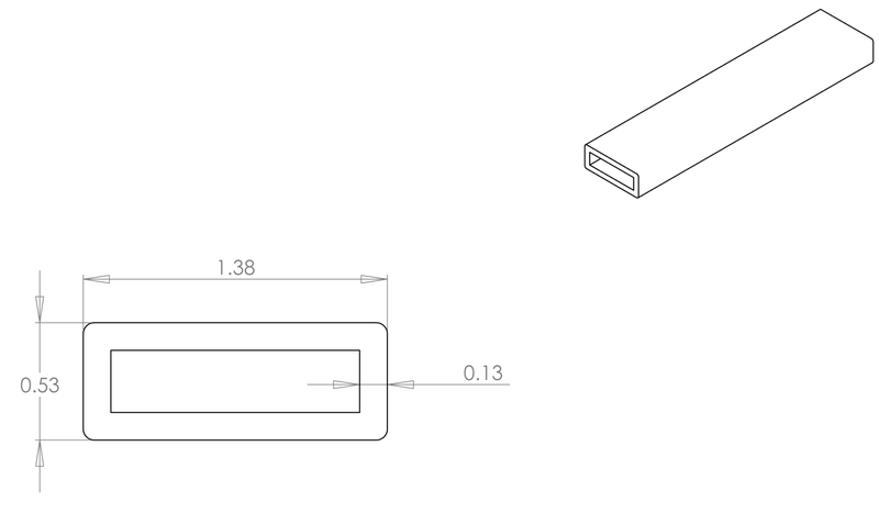DR-24 inflatable seal profile engineering drawing
